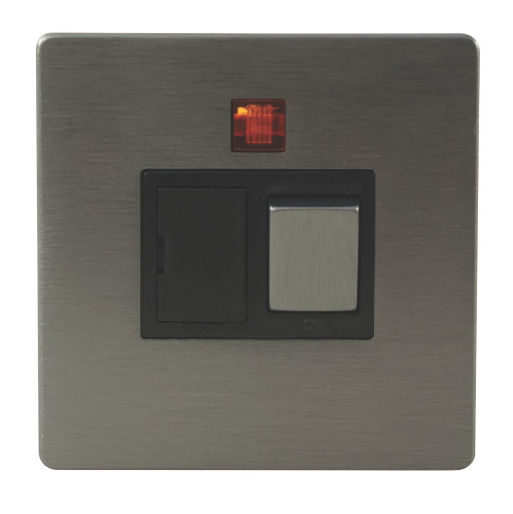 LAP 13A Switched Fused Spur with Neon Slate-Effect with Black Inserts