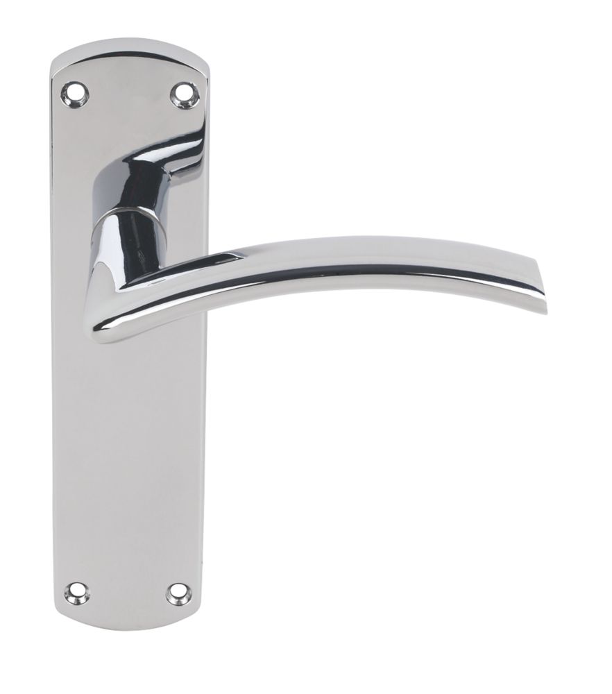 Smith & Locke Tres Fire Rated Latch LoB Latch Door Handles Pair Polished Chrome Reviews