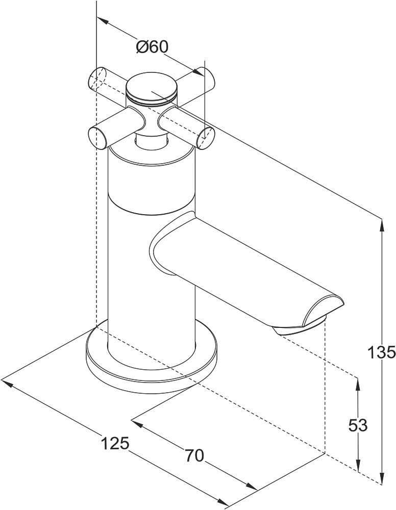 Seaford Bath Pillar Taps