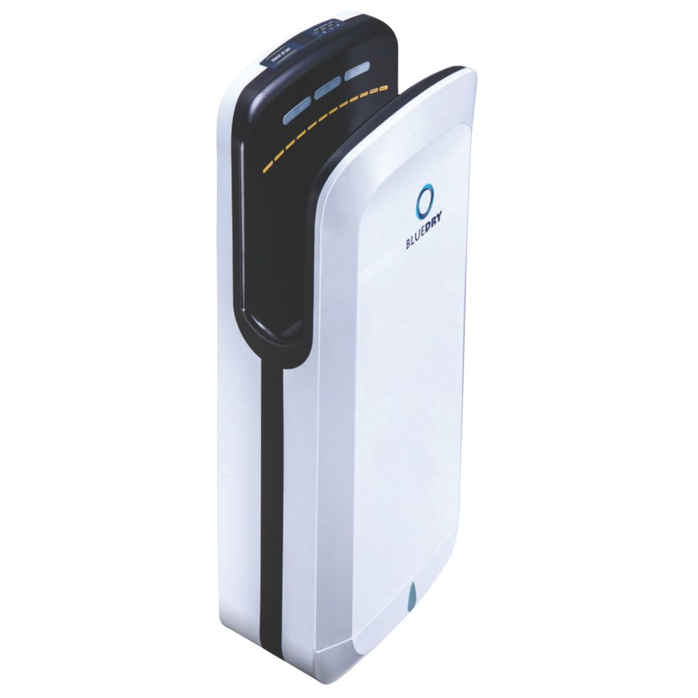 BlueDry Jet Blade Hand Dryer White and Black 700-1650W