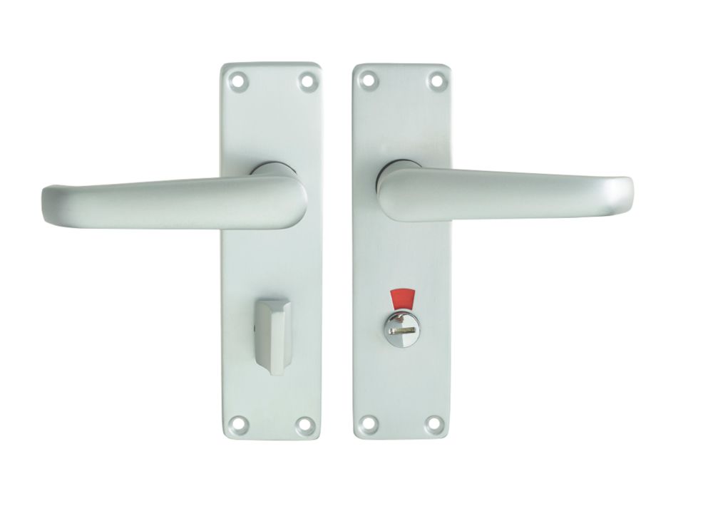 Union Swallow Bathroom Door Handle LH Pair Satin Aluminium Reviews