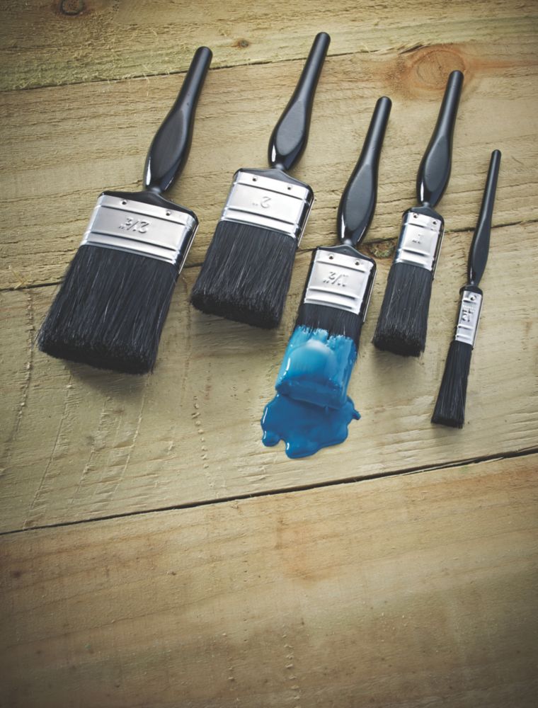 No Nonsense Synthetic Paintbrush Set 5 Piece Set