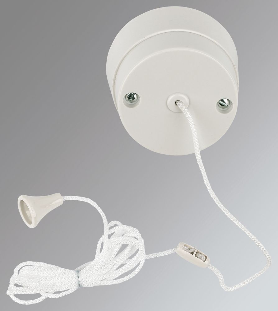 Crabtree 6a 1 Way Pull Cord Switch White