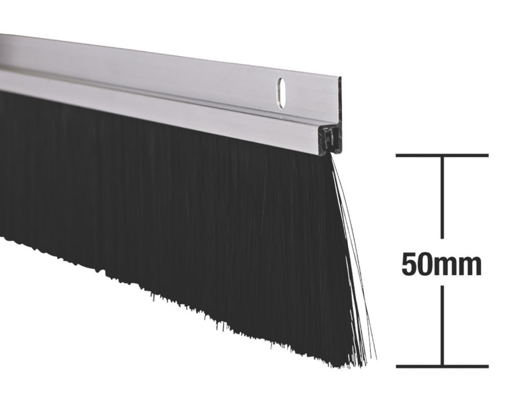 Stormguard Industrial Door Seal Aluminium 1 25m 2 Pack