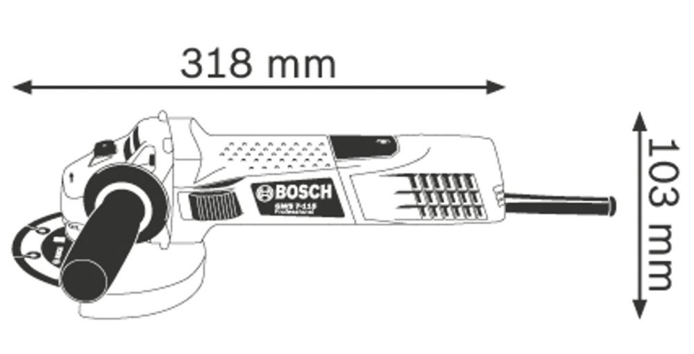 Bosch GWS 7-115 720W 4½