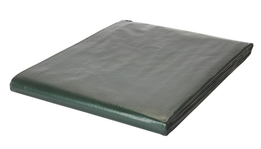 Tarpaulin Sheet Green Brown 4 X 5m Tarpaulin Screwfix Com