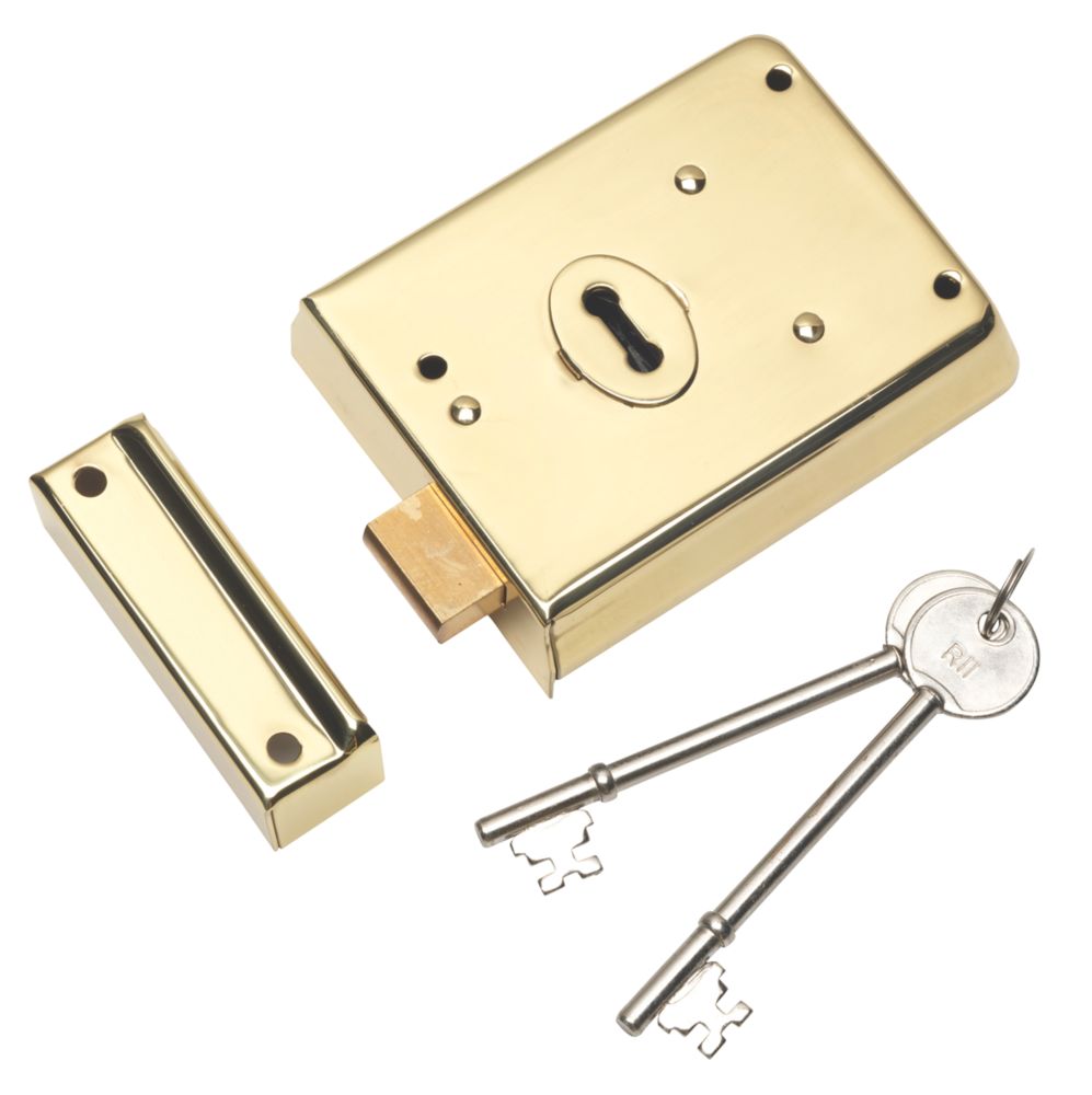 Eurospec Contract Rim Deadlock Polished Brass 105 x 81mm Reviews