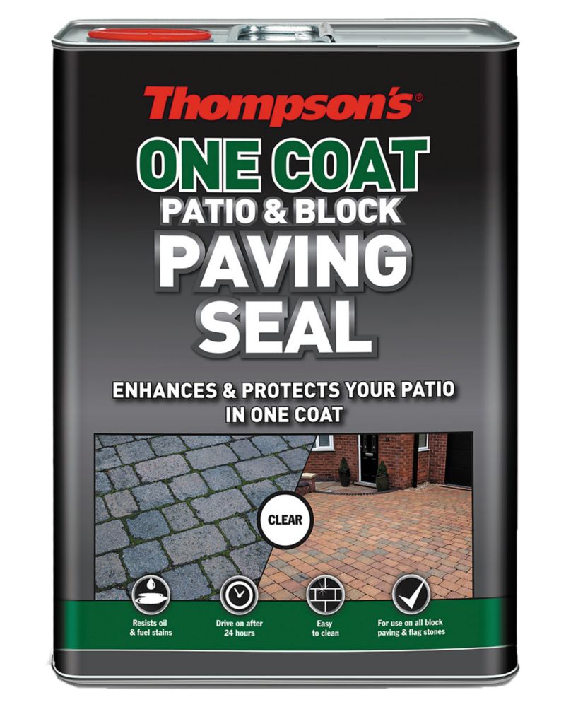 Thompsons One-Coat Patio & Block Paving Seal Clear 5Ltr Reviews