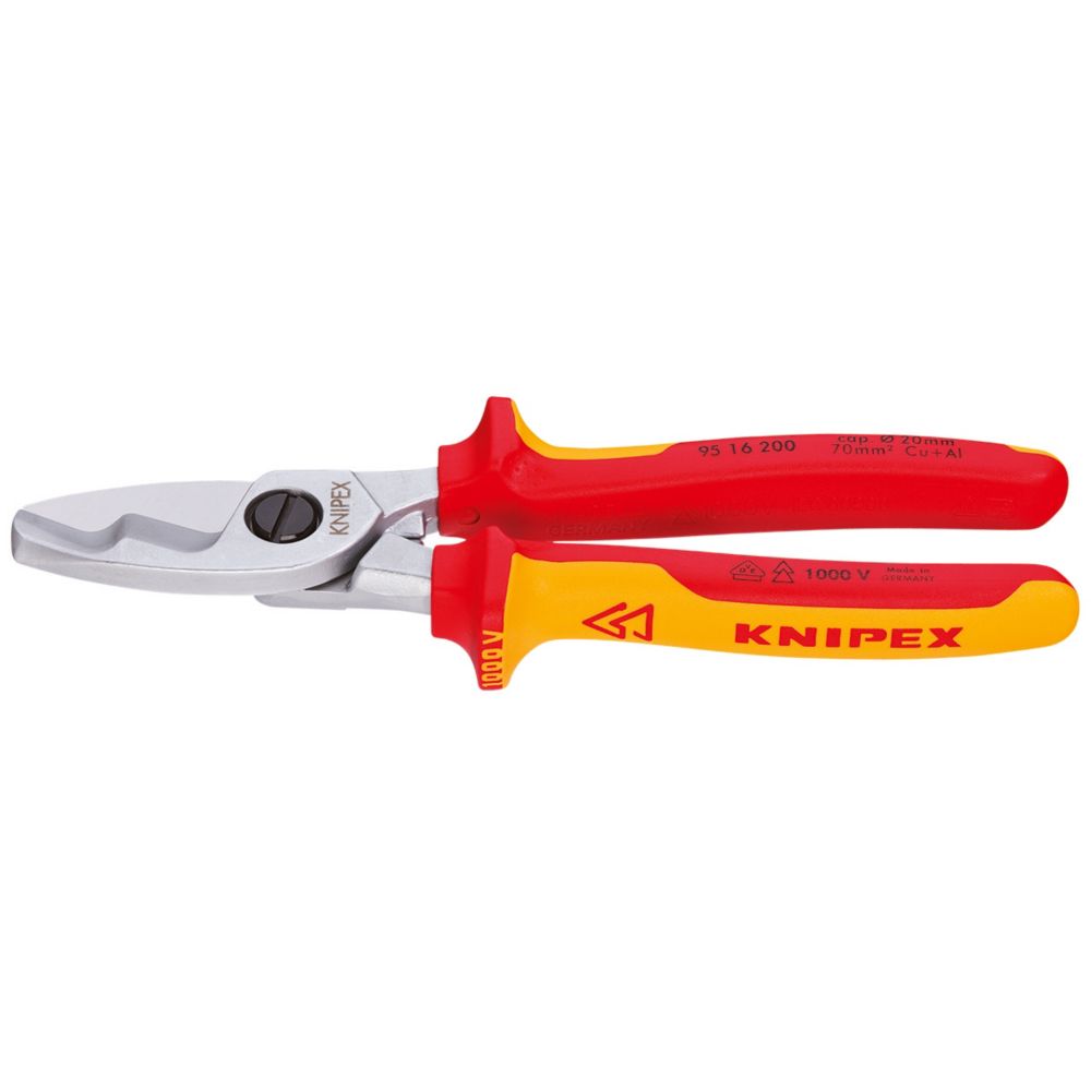 Knipex Cable Shears VDE Certified Grip 200mm