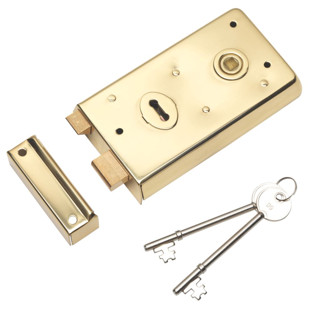 Eurospec Rim Lock Polished Brass 145 x 80mm Reviews