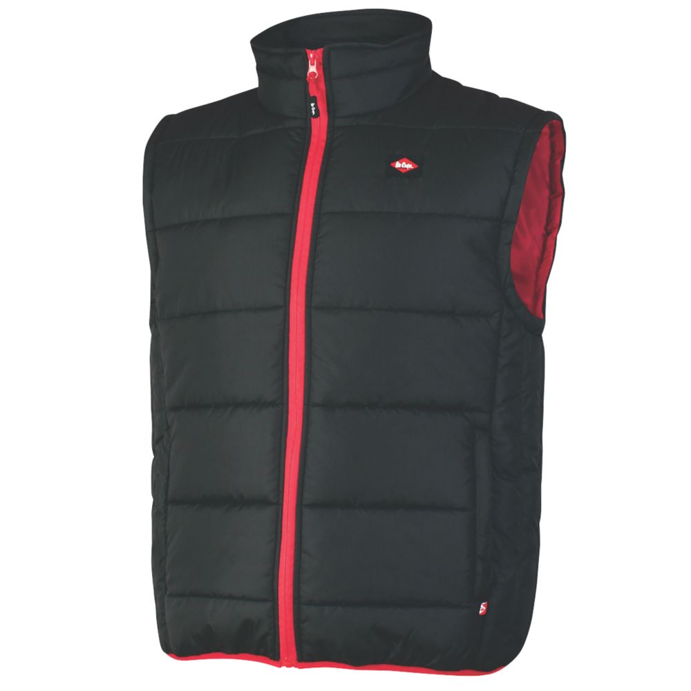 Lee Cooper LCVST706 Quilted Padded Vest Black Large 42