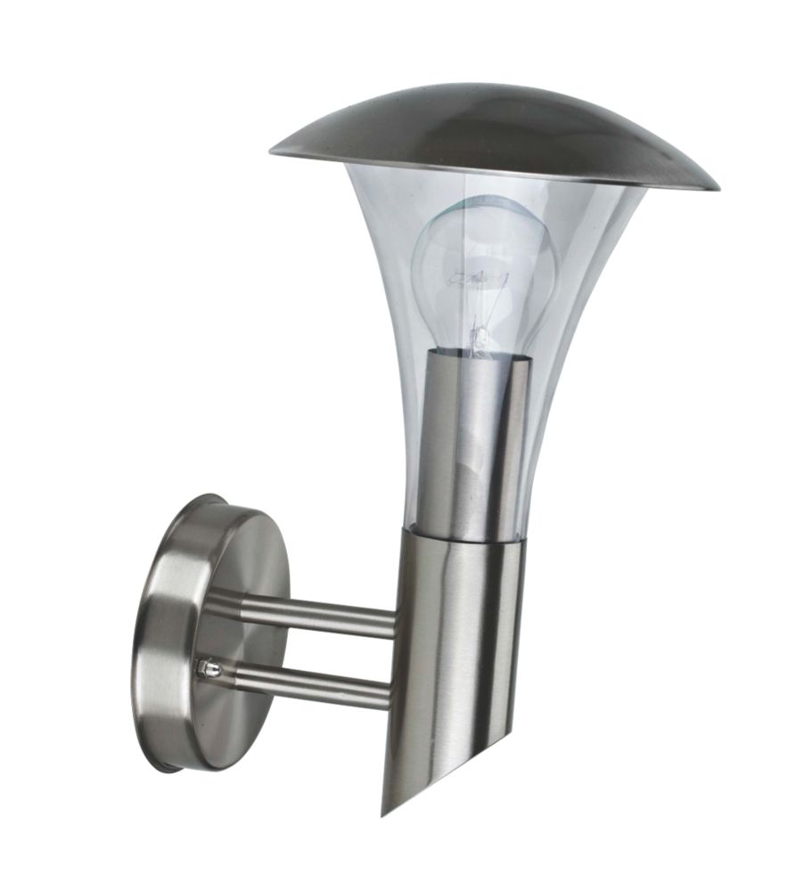 60W Stainless Steel Effect Cone Wall Light