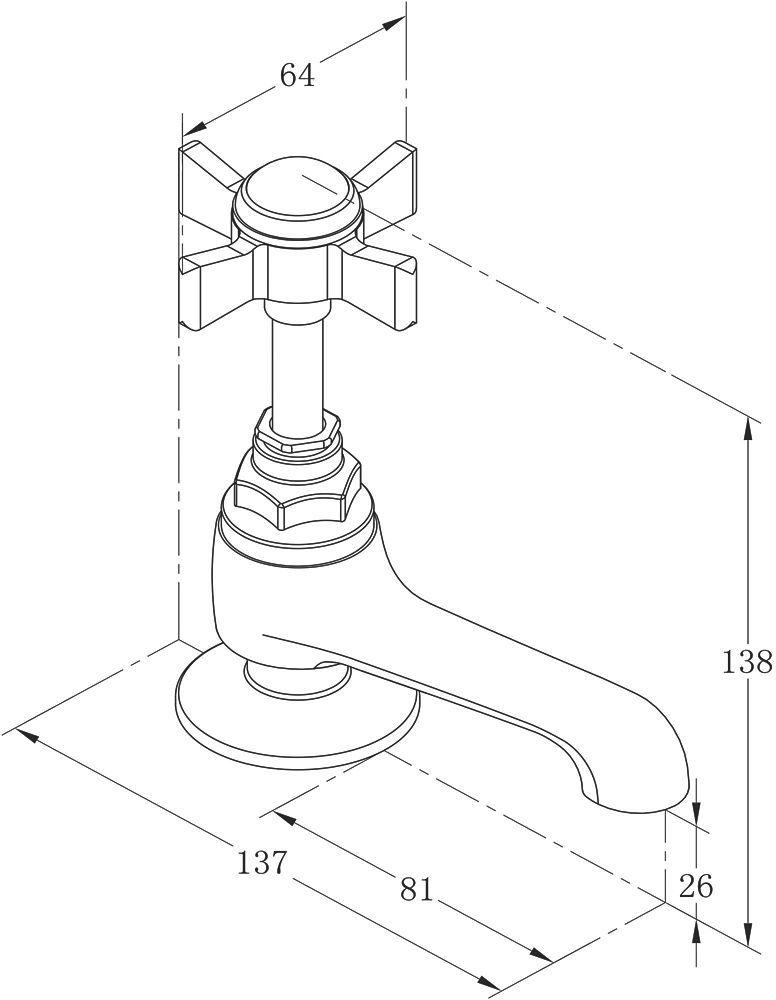 Bynea Basin Pillar Taps