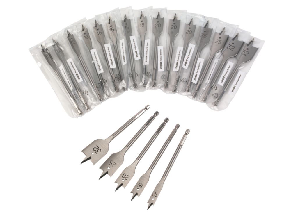 Erbauer Wood Drill Bit Trade Pack 20 Pcs