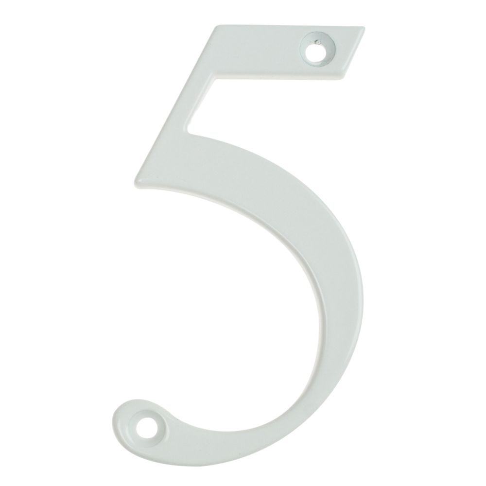 Fab & Fix Door Numeral 5 White 80mm Reviews