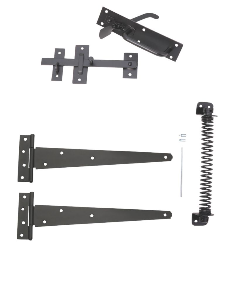 Hardware Solutions Suffolk Gate Latch Kit Black