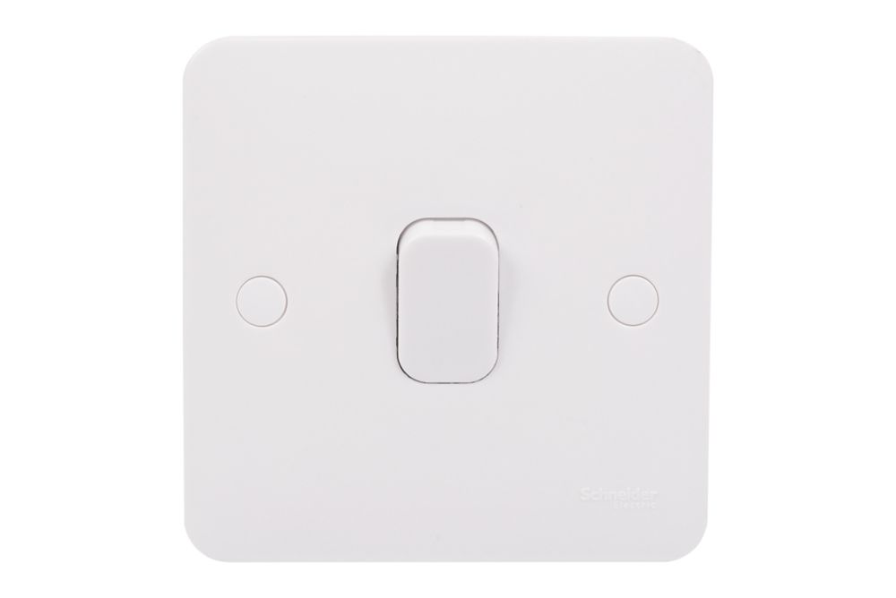 Schneider Electric Lisse 10AX 1-Gang 1-Way 10AX Light Switch White