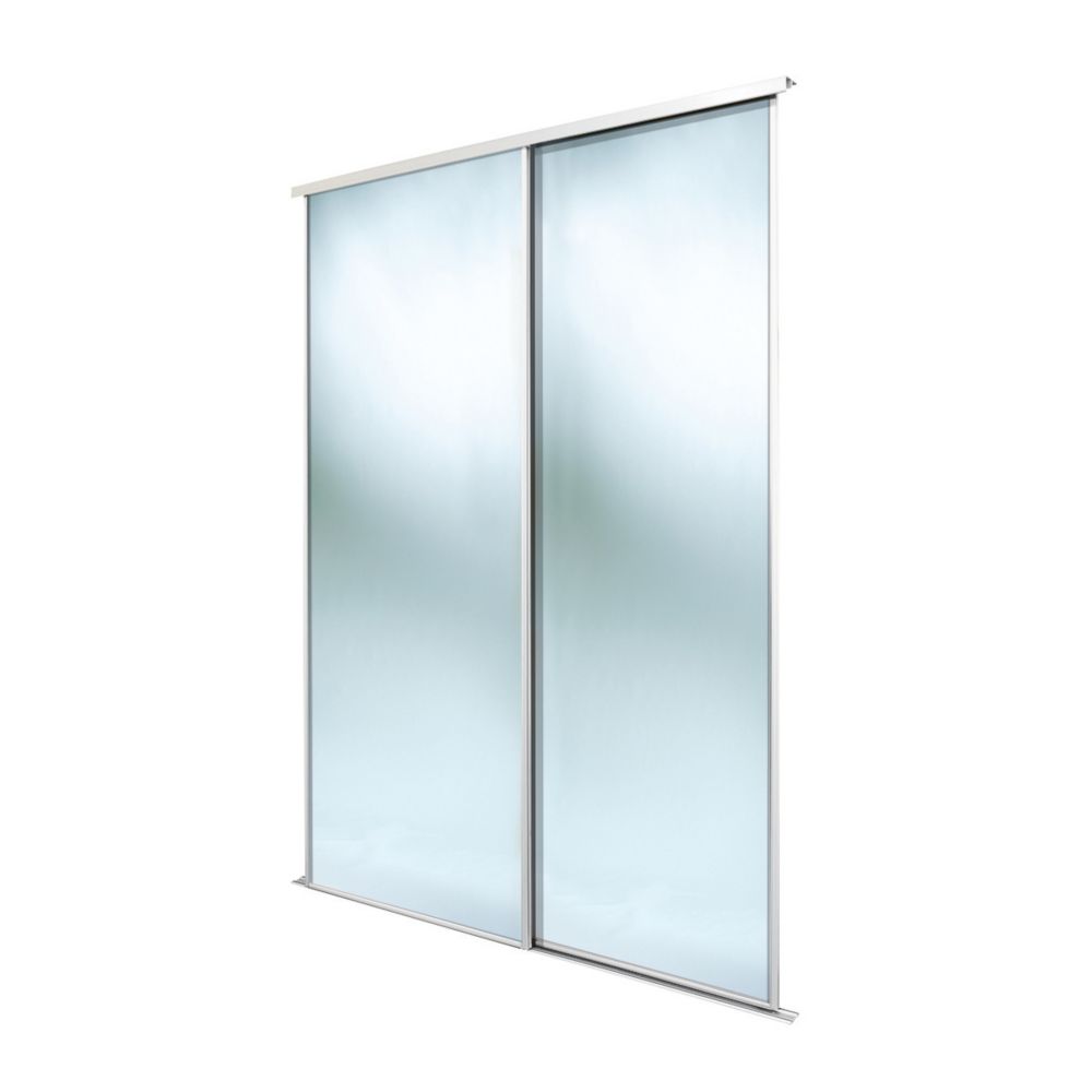 Spacepro Classic 2 Door Framed Sliding Mirror Wardrobe Doors