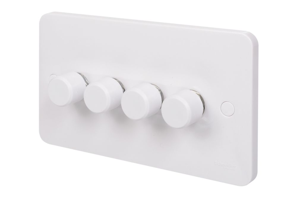 Schneider Electric Lisse 4-Gang 2-Way Dimmer Switch White Reviews