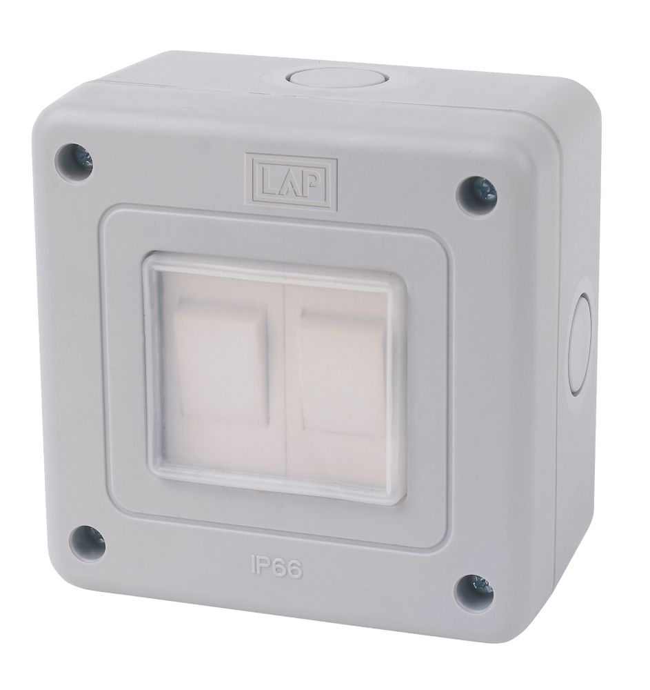 LAP IP66 10AX 2-Gang 2-Way Weatherproof Outdoor Switch Reviews