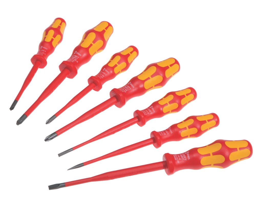 Wera Kraftform Plus Mixed VDE Extra-Slim Screwdriver Set 7 Pieces Reviews