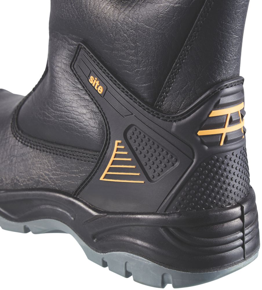 Site Hydroguard Safety Rigger Boots Black Size 10