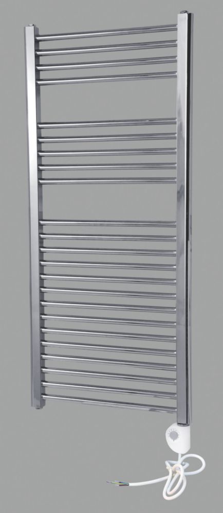 Flomasta Flat Thermostatic Towel Radiator 1100 x 500mm Chrome Reviews