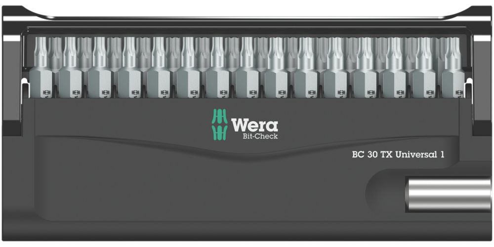 Wera Bit-Check TX Universal Screwdriver Bit Set 30 Pieces