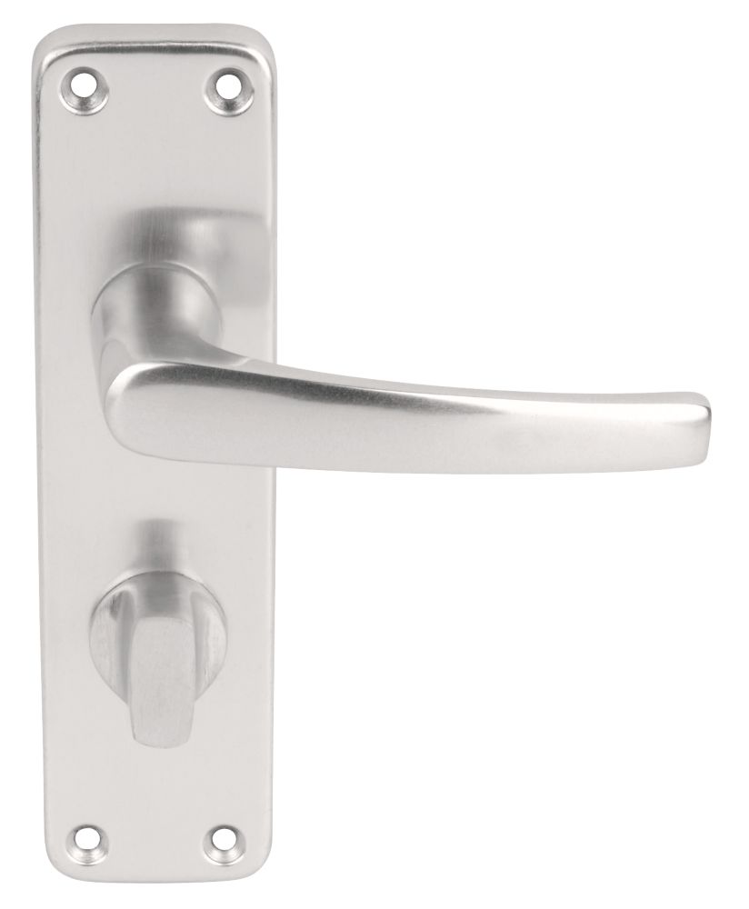 Smith & Locke Contract Fire Rated Contract Lever on Backplate WC Pair Satin Aluminium Reviews