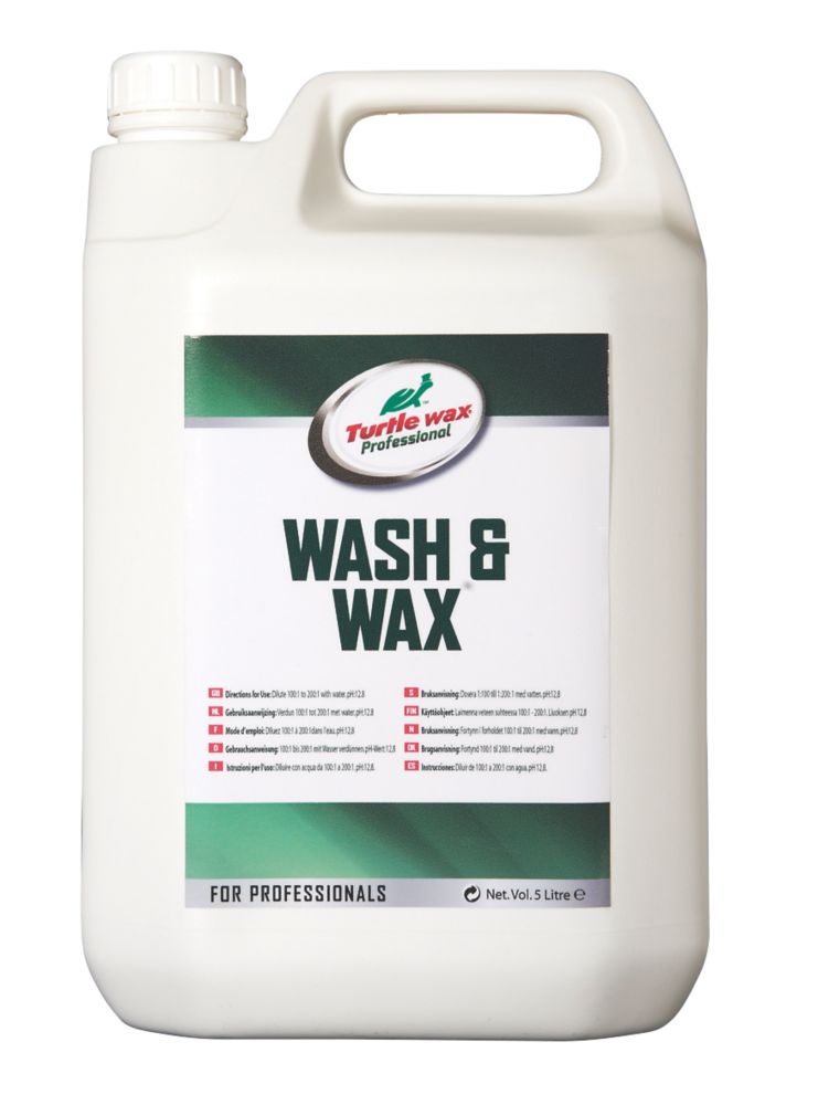 Turtle Wax Wash Wax Car Cleaner 5ltr Car Wax Screwfix Com