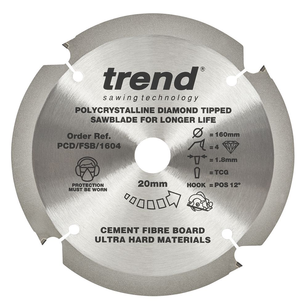 Trend Fibreboard Sawblade 160 x 20mm 4T Reviews