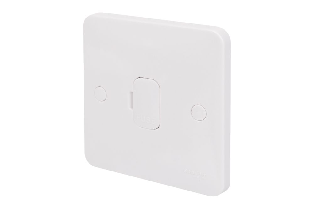 Schneider Electric Lisse 13A Unswitched Fused Spur White with Colour-Matched Inserts Reviews