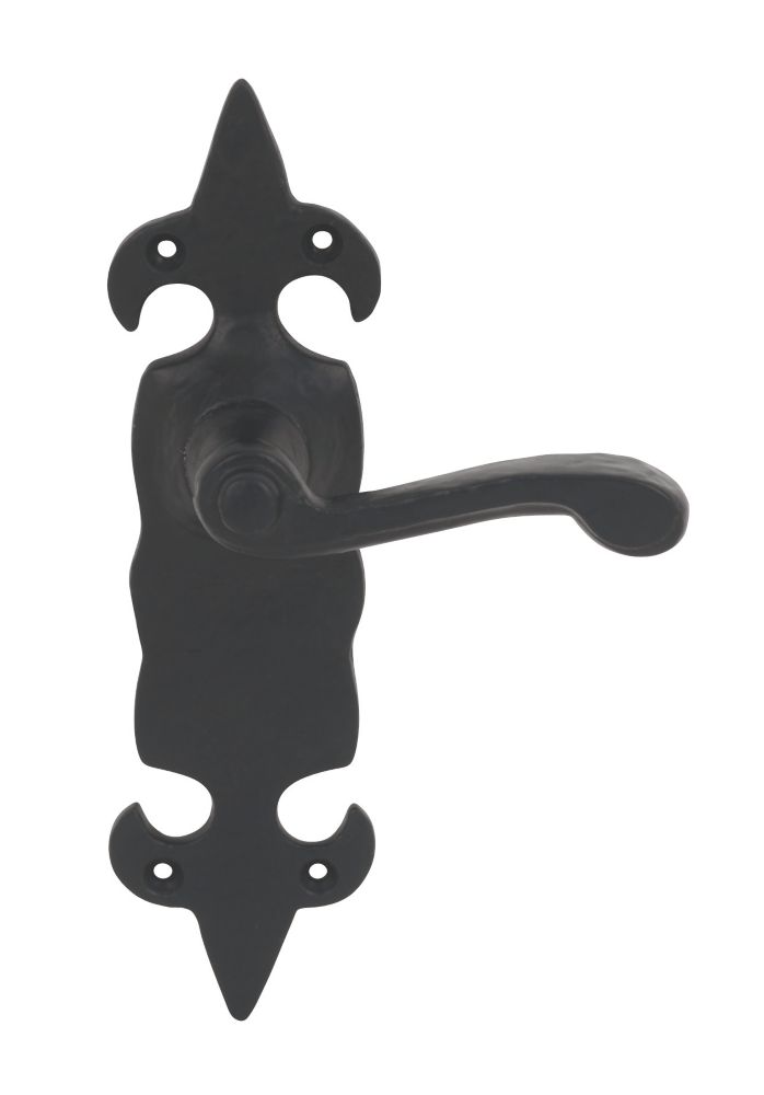 Carlisle Brass Fleur de Lys Latch LoB Latch Door Handles Pair Black Reviews