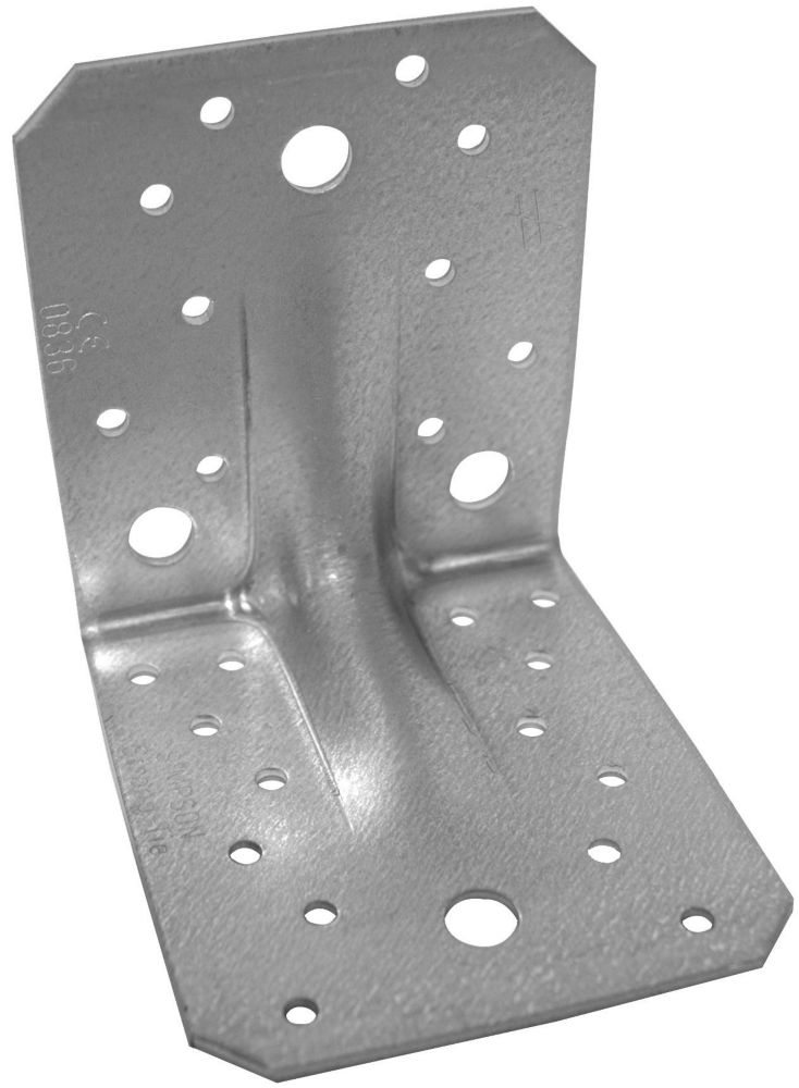 Sabrefix Heavy Duty Angle Brackets Galvanised 90 X 63mm 25 Pack Structural Fixings Screwfix Com