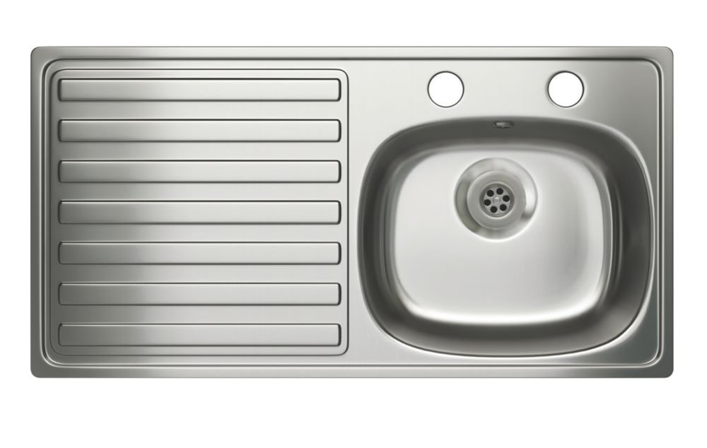 Carron Phoenix Kitchen Sink Stainless Steel 1 Bowl 940 X 485mm