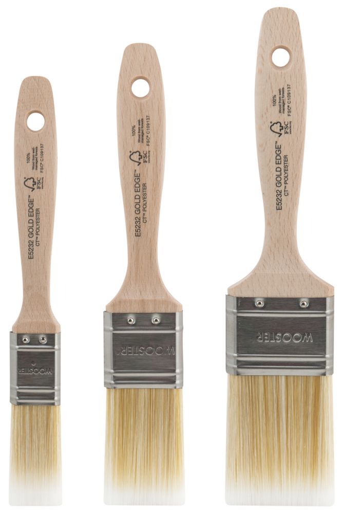 Wooster Gold Edge Cutting-In Paintbrushes 3 Piece Set Reviews