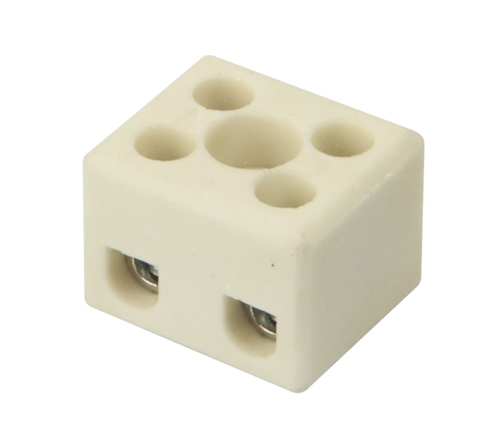 Hylec Double Pole 24A Steatite Ceramic Terminal Blocks Pack of 5 Reviews