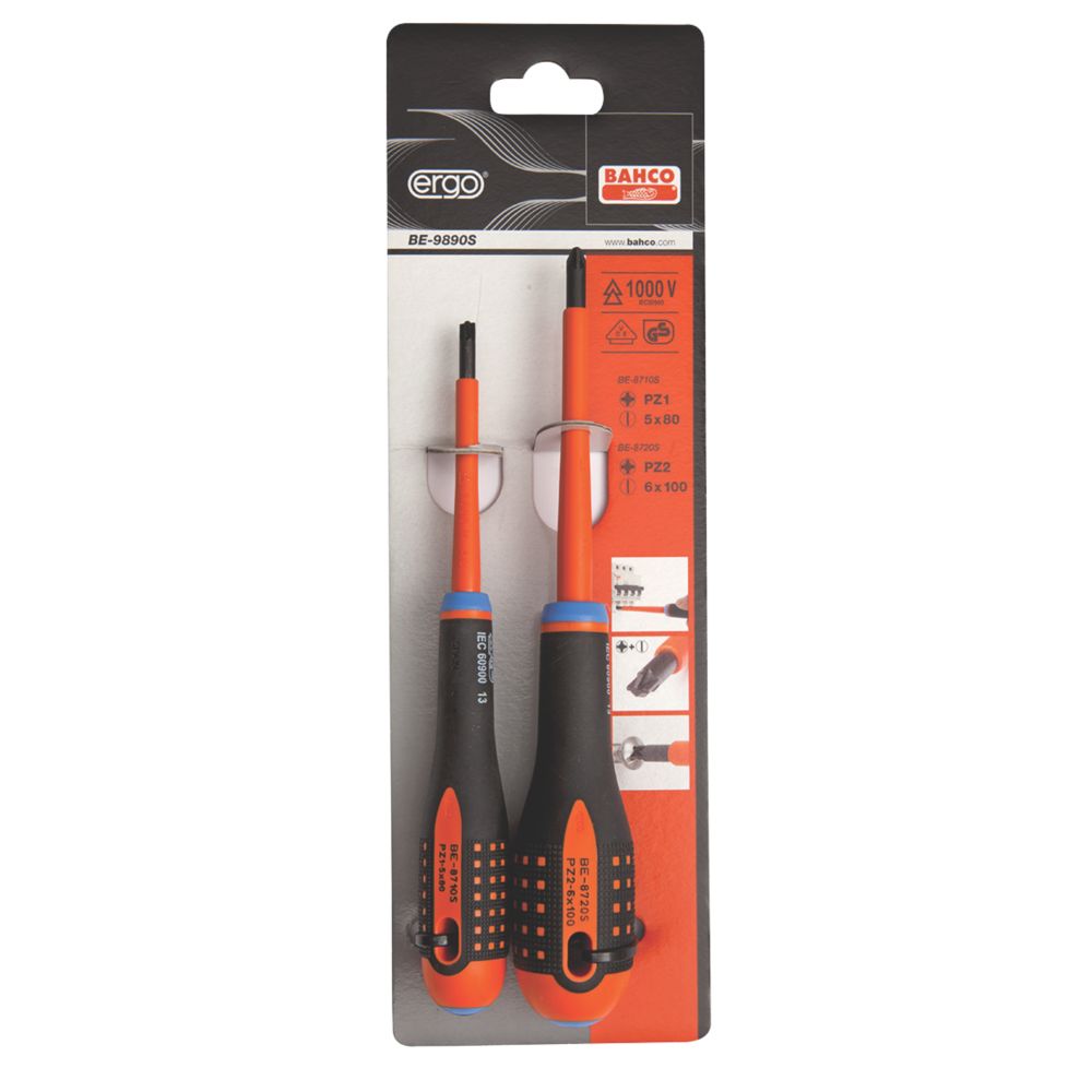 Bahco Ergo Mixed Combination Screwdriver Set 2 Pcs Reviews