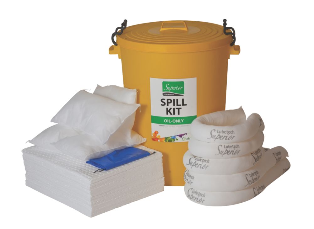 Lubetech 90ltr Oil Spill Kit Spill Kits Screwfix Com