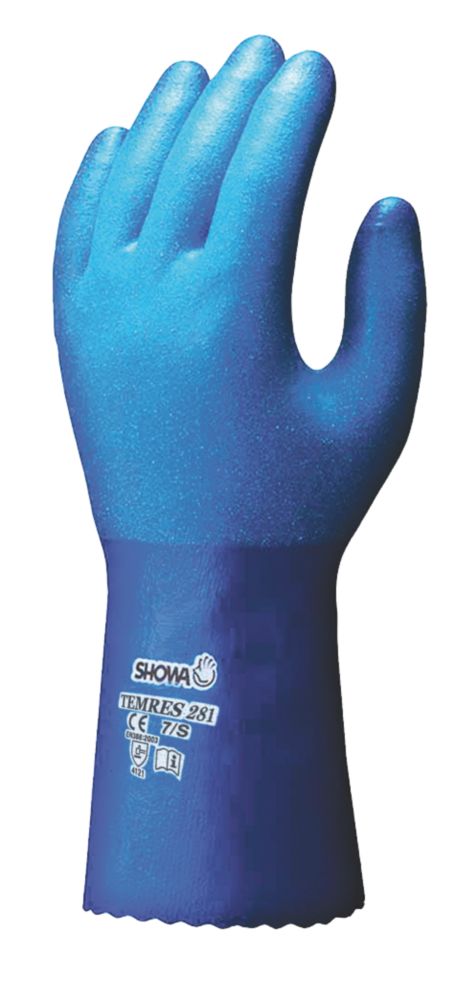 Showa 281 Temres Gauntlets Blue Medium Reviews