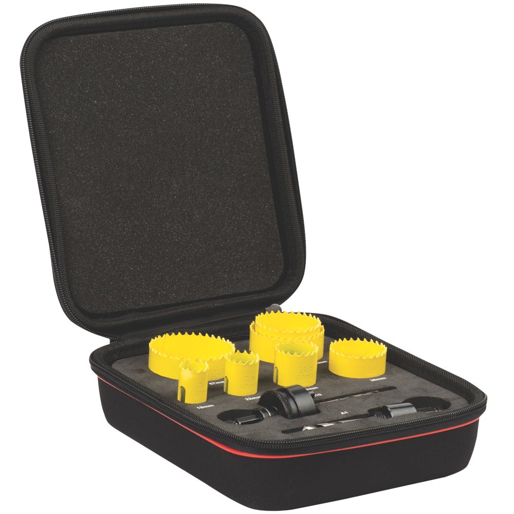 Starrett Multi-Material Plumbers Holesaw Set 9 Pieces