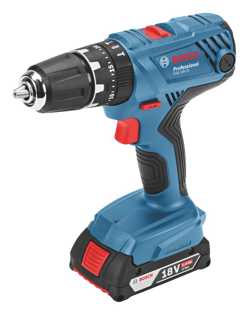 Bosch 06019h1170 18v 2 0ah Li Ion Coolpack Cordless Combi Drill
