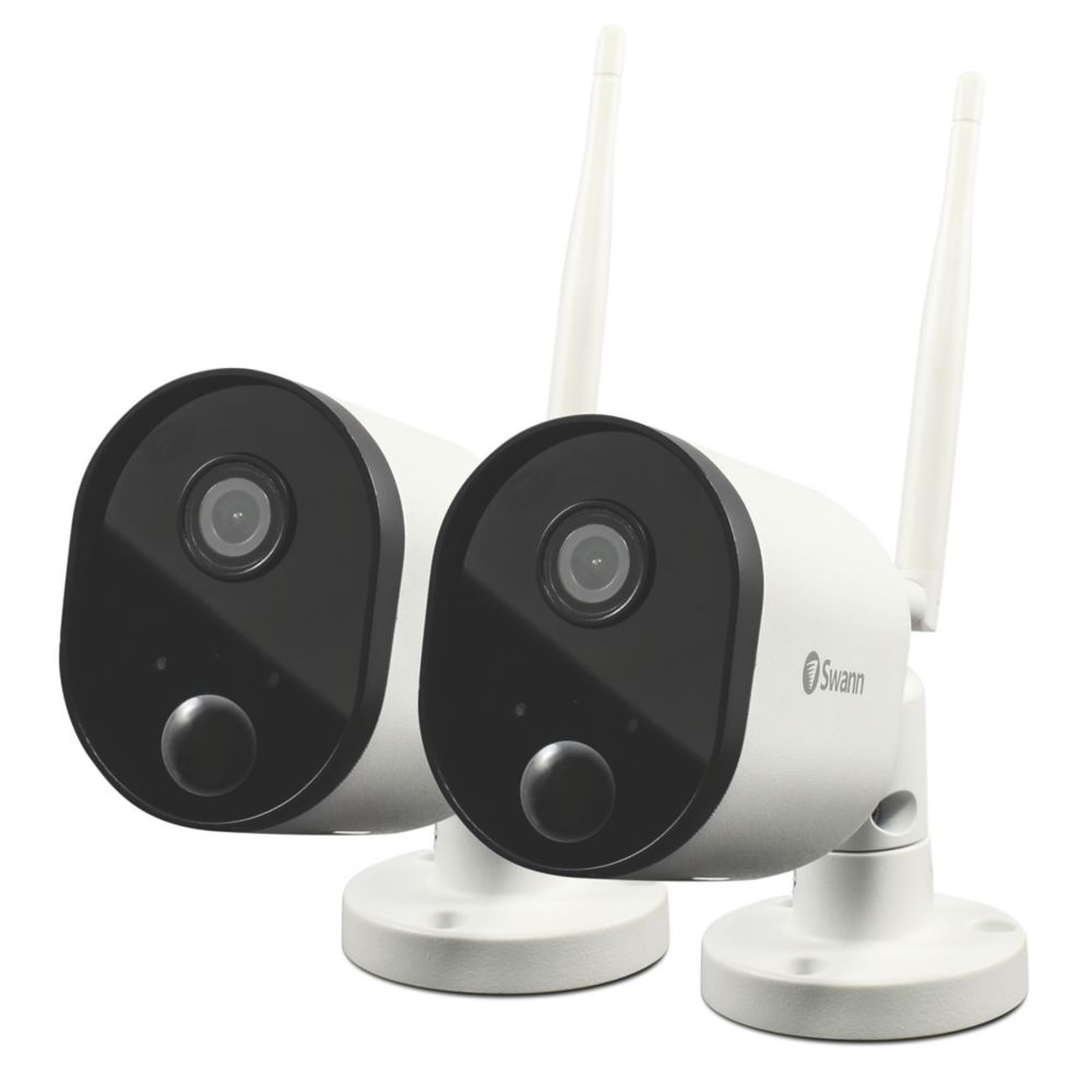 Swann SWWHD-OUTCAMPK2-UK Wi-Fi Outdoor Powered Camera 2 Pack