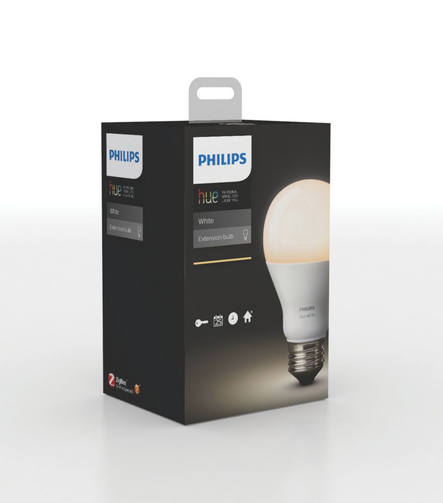 Philips Hue White LED GLS ES Wireless Light Bulb Warm White 9W 750Lm