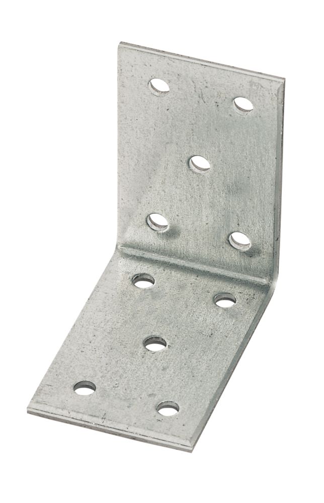 sabrefix heavy duty angle brackets galvanised 40 x 60mm 25 pack structural fixings screwfix com wall hanging key holder