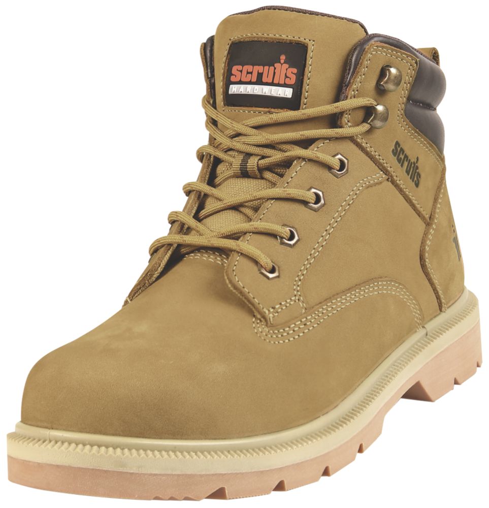 Scruffs Verona Safety Boots Tan Size 12 Safety Boots Screwfix Com