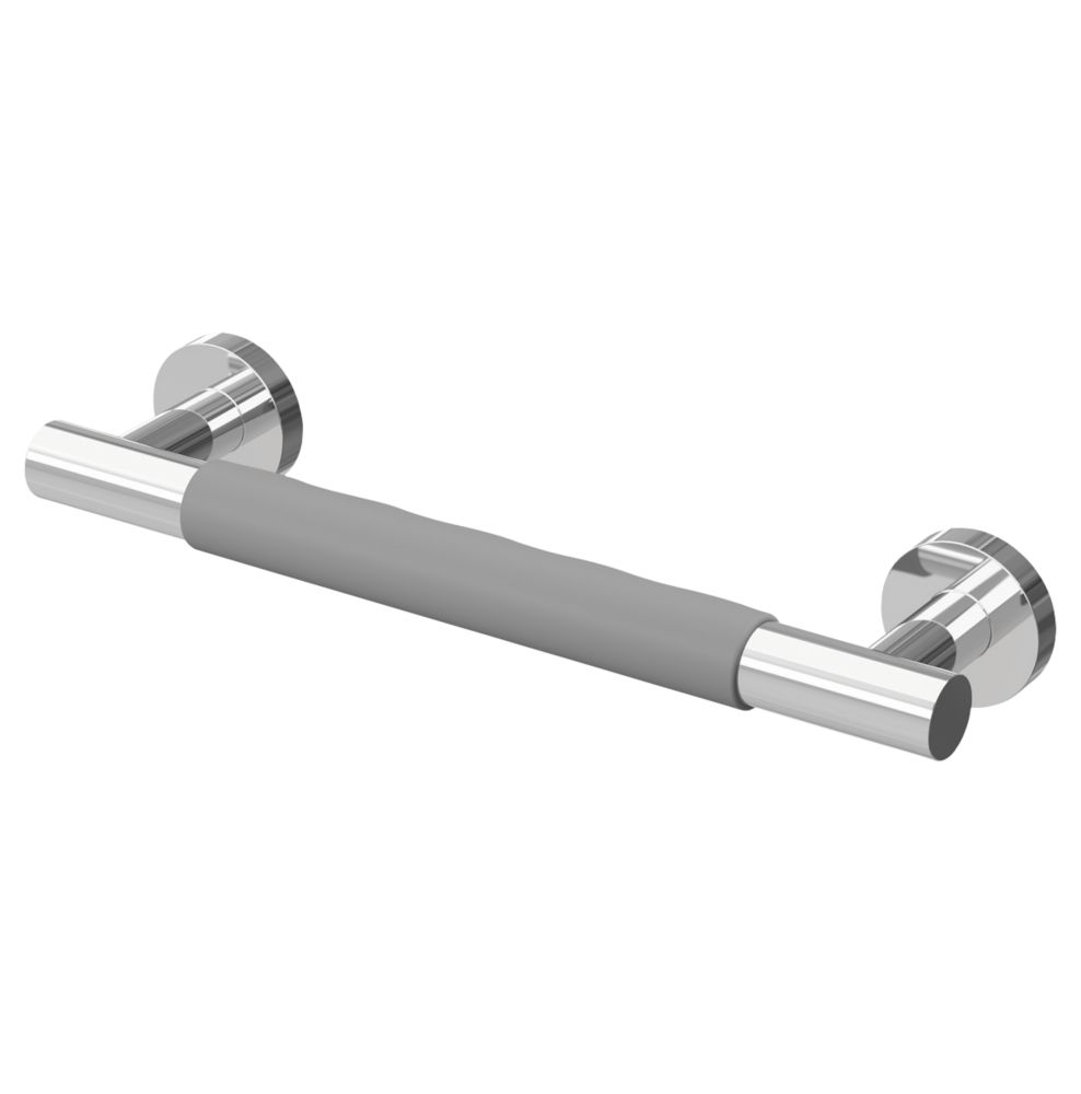 Cassellie Straight Grab Bar With Rubber Grips Chrome 300mm Reviews