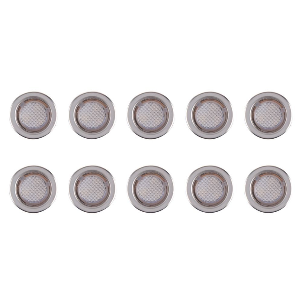 LAP Coldstrip LED Deck Light Brushed Chrome 30mm 10 Pack