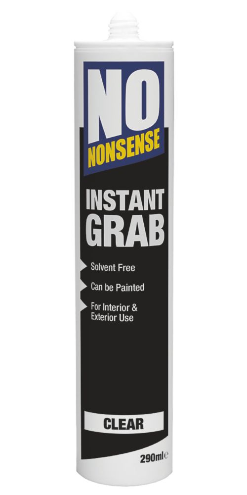 No Nonsense Instant Grab Solvent-Free Grab Adhesive Clear 290ml Reviews