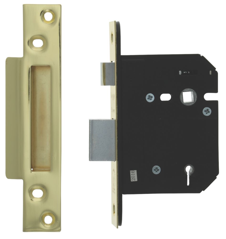 Legge Polished Brass BS 5-Lever Mortice Sashlock 81mm Case - 58mm Backset Reviews